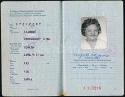 1974 Magyar Népköztársaség kék útlevél francia, osztrák és német vízumokkal