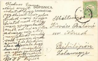 1910 Lipik, Dependence szálló / hotel + magyar posta