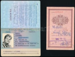 1993 Magyar köztársaség útlevél, valutalappal