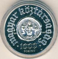 1996. 1000Ft Ag "Pannonhalma" T:PP Eredeti tokban, tanúsítvánnyal!