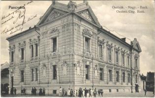 1906 Pancsova, Pancevo; Osztrák-magyar bank / Austro-Hungarian Bank + magyar posta