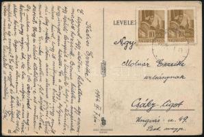 1944 össz.3 db II. világháború militária lap: 2 db tábori posta, m. kir. kárpátaljai 1. honvéd hegyi...