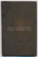 ~1912. "Pénzintézeti Sportegyletek Szövetsége 1912" egyoldalas Br emlékplakett (74x48mm) T...