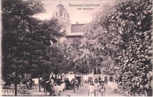 Savanyúkút, Sauerbrunn; Café Secession / kávéházi kert / cafe garden