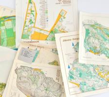 55 db modern magyar földrajzi térkép klf méretben, plusz egy régebbi turista kiadvány