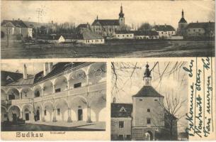 Budkov, Budkau; Schlosshof, Schlosseingang / castle entry and courtyard (EK)