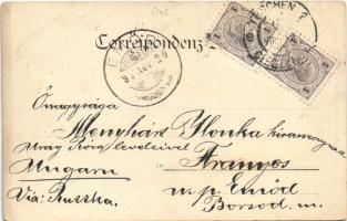 1899 (Vorläufer) Cesky Tesín, Teschen; Central-Bahnhof / railway station