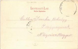 1901 Szávaszentdemeter, Mitrovice, Mitrovitz an der Save, Sremska Mitrovica; Reálgimnázium, templom ...