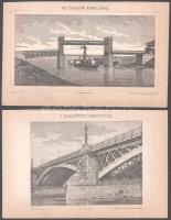 cca 1893 össz. 7 db Budapest témájú nyomat a Pallas Nagy Lexikonából: A Nemzeti Múzeum lépcsőháza + ...