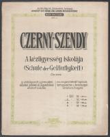 Czerny, Szendy: A kézügyesség iskolája, zeneakadémiai tananyag, 3 db kotta