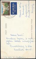 1956 Gyarmati Dezső olimpiai bajnok vizilabdázó autágráf képeslapja a melbournei olimpiai táborből Vízvári Györgynek.