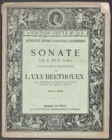 Beethoven: Sonate Op.2., Op. 119., Op. 49, 4 db kotta