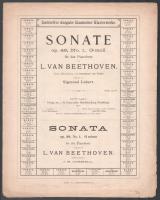 Beethoven: Sonate Op.2., Op. 119., Op. 49, 4 db kotta