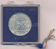 1977. 200Ft Ag "Nemzeti Múzeum" eredeti, plombált MNB tokban T:BU 
Adamo EM55