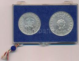 1973. 50Ft Ag + 100Ft Ag "Petőfi" pár eredeti, plombált MNB plasztiktokban T:BU 
Adamo EM...