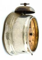 Asztali óra/ vekker, számlapon "Garay János, órás és ékszerész Gyula" felirattal, üveglap ...