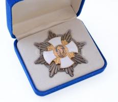 ~2000. "Vitézi Rend Babérágas Kardos Ezüstcsillaga "1956" felirattal" zománcozot...