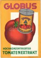 Globus Hochkonzentrierter Tomatenextrakt. Manfred Weiss, Budapest / Hungarian tomato can advertisement