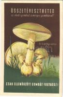 Összetévesztheted az ehető gombát a mérges gombával! Csak ellenőrzött gombát fogyassz! / Hungarian edible mushrooms propaganda advertisement (EK)