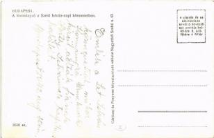 1942 Budapest, Horthy Miklós kormányzó a Szent István napi körmenetben, ekkor adták hírül neki, hogy...