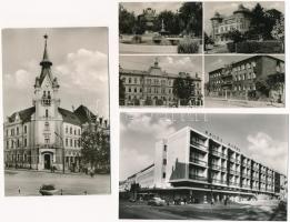 Kaposvár. Képzőművészeti Alap Kiadóvállalat - 6 db modern képeslap (Szabadság park este, Kalinyin lakótelep, Latinka tér, Tanácsháza, Kapos szálló) / 6 modern postcards