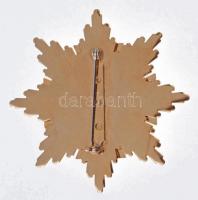 1998. "Nemzetőrség Jubileumi Arany Csillaga" aranyozott, zománcozott fém kitüntetés, díszd...