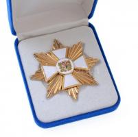 1998. "Nemzetőrség Jubileumi Arany Csillaga" aranyozott, zománcozott fém kitüntetés, díszd...
