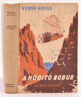Verne Gyula: A hódító Robur. Ford.: Huszár Imre. Bp., én.,Franlin, 260 p. Gazdag fekete-fehér képanyaggal illusztrált. Kiadói kopott félvászon-kötés, szétvált kötéssel, megviselt állapotban.
