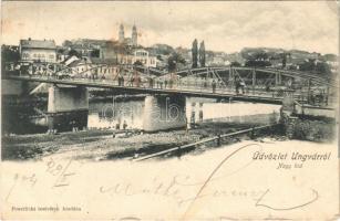 1904 Ungvár, Uzshorod, Uzhhorod, Uzhorod; Nagy híd. Feuerlicht testvérek kiadása / bridge (EK)