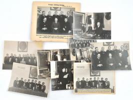1940 Országos Széchenyi Szövetség, 10 db fotó, némely kartonra ragasztva vagy paszpartuban, 11,5x17,5 cm és 17x23 cm közötti méretekben, feliratokkal, bélyegzésekkel
