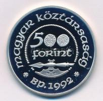 1992. 500Ft Ag "Szent László" kapszulában T:PP 
Adamo EM125