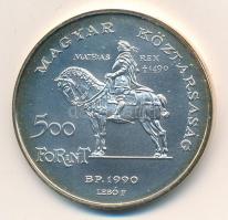 1990. 500Ft Ag "Mátyás király / Beatrix" T:BU kis patina
Adamo EM113