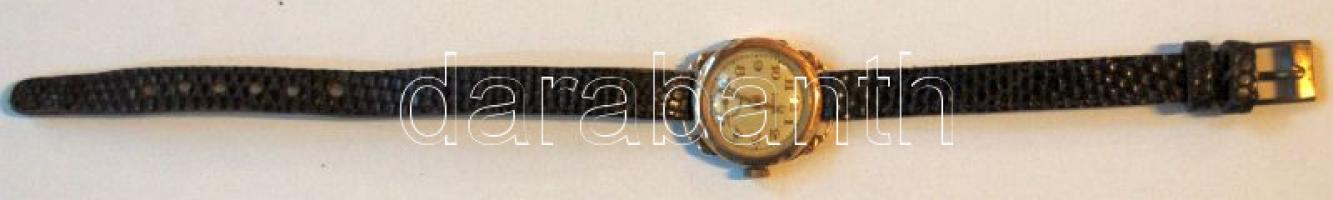 Régi Doxa női arany(14K) karóra új szíjjal, működőképes