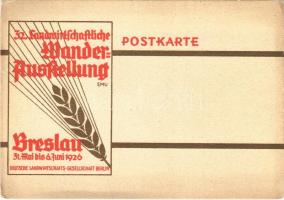 32. Landwirtschaftliche Wanderaustellung Breslau 21. Mai bis 6. Juni 1926 / German Agricultural Exhibition in Wroclaw (Poland) advertising card s: Emu