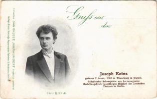 Kainz József / Joseph Kainz, Austrian-Hungarian actor. Collection Das Grosse Jahrhundert. Serie B. No. 21. Verlag u. Druck Vereinigte Papierwaaren-Fabriken S. Krotoschin (Görlitz) (EK)