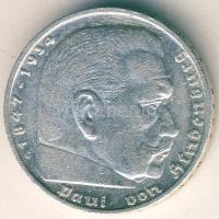 Német 3. Birodalom 1935G 5M Ag "Hindenburg" T:2/3