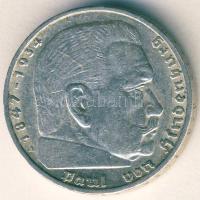 Német 3. Birodalom 1936A 5M Ag "Hindenburg" T:2/3