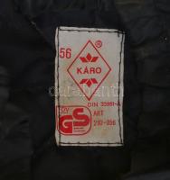 Káró zsoké kalap, kopottas állapotban, belsejében sérülésekkel, 20×14,5 cm