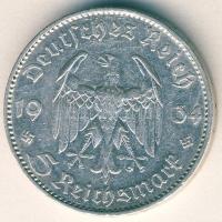 Német 3. Birodalom 1934G 5M Ag "Garnisonkirche" T:2/3