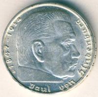 Német 3. Birodalom 1939B 2M Ag "Hindenburg" T:2+/2