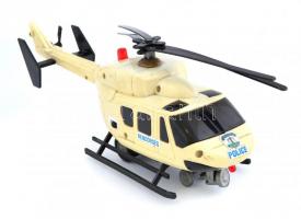 cca 1980 Magyar rendőrségi helikopter. Elemes játék. Nem kipróbált. 32x12 cm