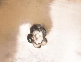 Ezüst(Ag) rózsás keresztelőpohár, jelzett, m: 11 cm, nettó: 54 g