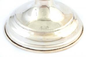 Ezüst (Ag) serleg. Poncolt, aranyozott, jelzett, szép állapotban. 13,5 cm 136 g