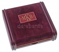 Lebó Ferenc (1960-) 1996. "MKB (Magyar Külkereskedelmi Bank) Rt." Ag emlékérem eredeti dís...