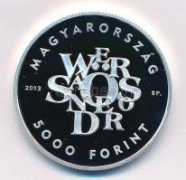 2013. 5000Ft Ag "Weöres Sándor" kapszulában T:PP