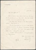 1942 Dr. Scheiber Sándor kézzel írott levele