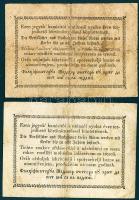 1849. 15kr T:III+ + 30kr "*"-gal "Kossuth bankó" T:III felső szélen gyári eredet...