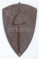 ~1931. "Országos Frontharcos Szövetség" nagyméretű Al jelvény "BERÁN N." gyártói...