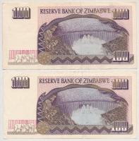 Zimbabwe 1995. 100$ (2x) T:I-,III 
Zimbabwe 1995. 100 Dollars (2x) C:AU,F Krause#9