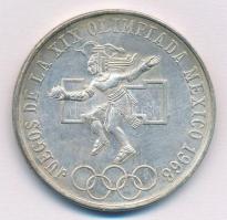 Mexikó 1968. 25P Ag Olimpia műbőr tokbanT:1-,2 Mexico 1968. 25 Pesos Ag Olympiad in imitation leather case C:AU,XF Krause KM#479.1